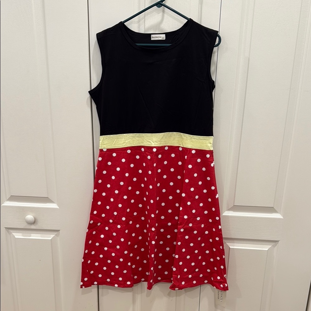 Charming Black and Red Polka Dot Minnie Mouse